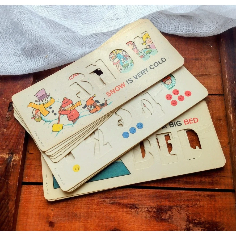 Fisher price educational‎ flash cards,1972,Early learning